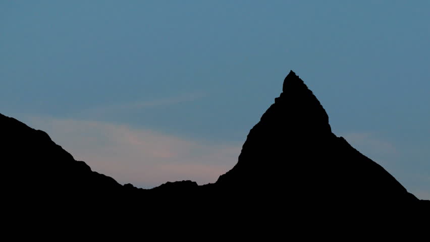 The Matterhorn, or Monte Cervino or Mont Cervin, is a mountain in the Pennine Alps It is an iconic emblem of the Swiss Alps and the Alps in general. Zermatt is the town under the highest peak.

