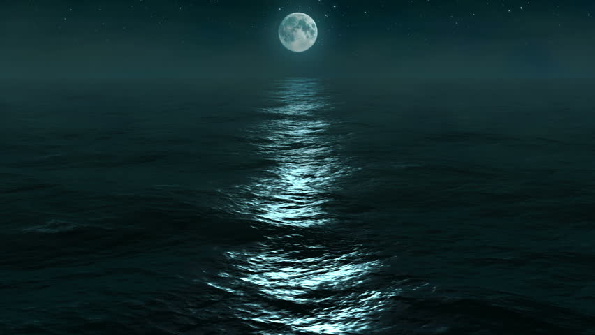Moonlit seascape