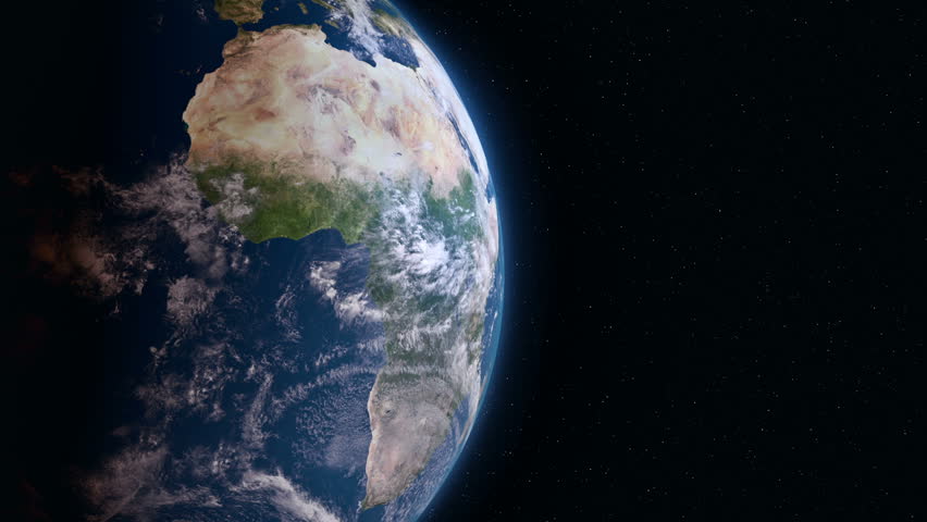 Earth view from space. Africa.