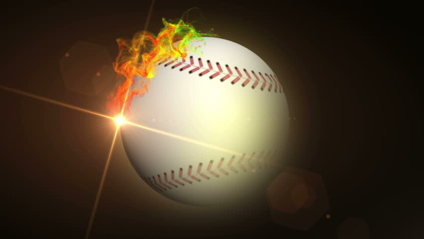 Sports Ball in Particle Ring Red, with Alpha Channel
