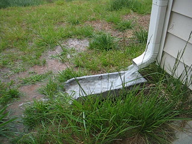 Water Pouring Out Of Drain Pipe