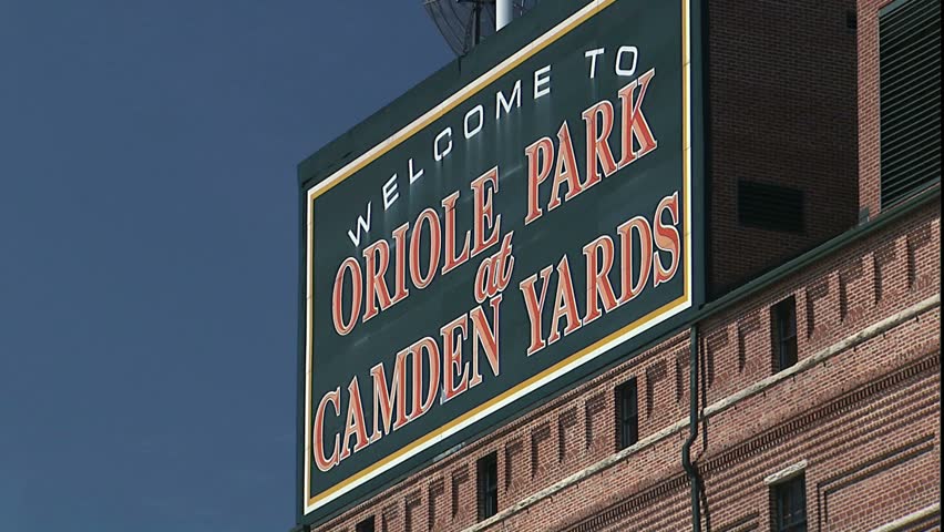 BALTIMORE, MARYLAND - CIRCA 2005: Camden Yards, baseball stadium.