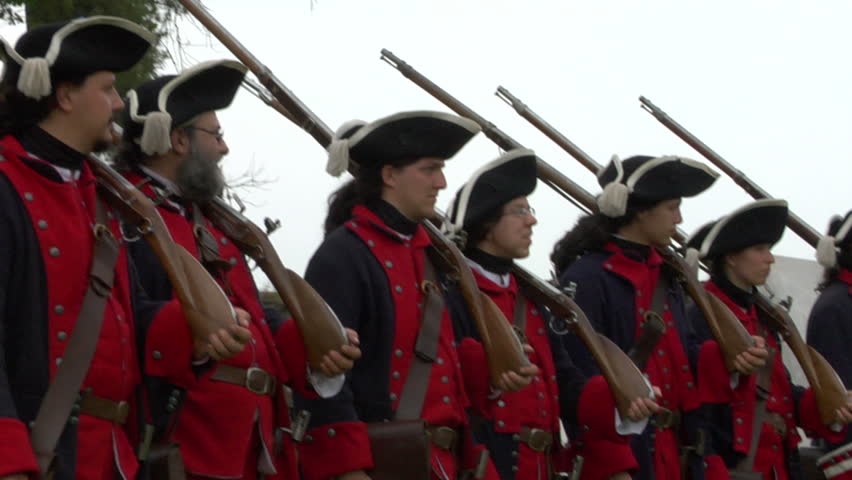 STAFFARDA, ITALY - CIRCA 2012: Reenactment of the battle fought during Nine Years' War in Piedmont-Savoy (northern Italy) on 18 August 1690. It was a victory for the French commander against the Duke of Savoy.