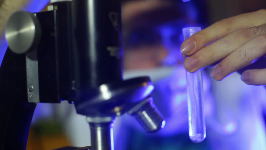 Man doing a DNA or paternity test