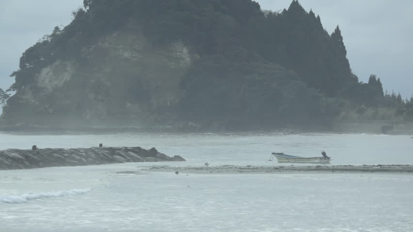 Japanese Fisher's Boat and Sea