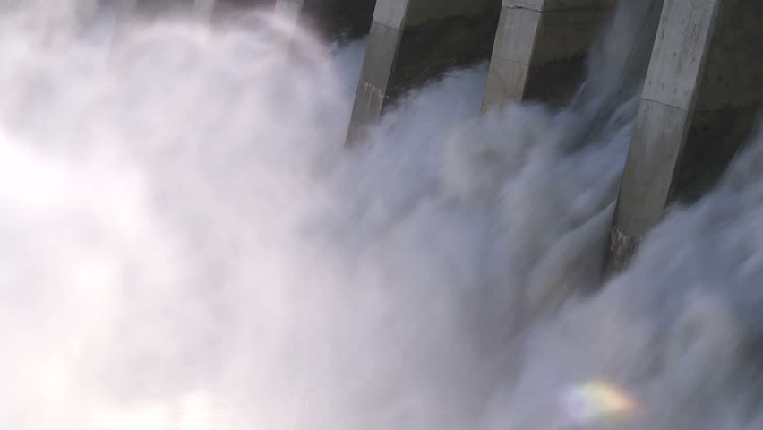 Spillway on the Kananaskis Dam, Alberta, Canada
