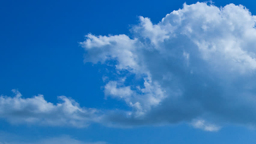 Timelapse of Clouds and blue sky 1080P. Loop at 1920x1080