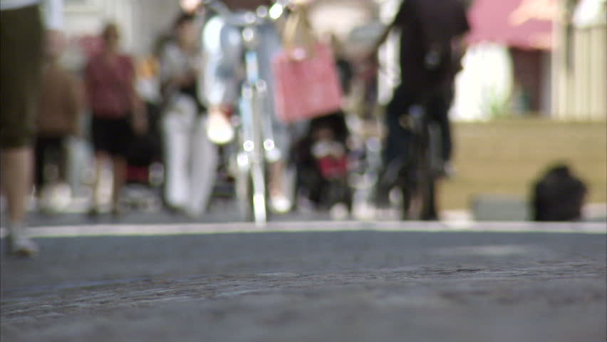 People walking on a street