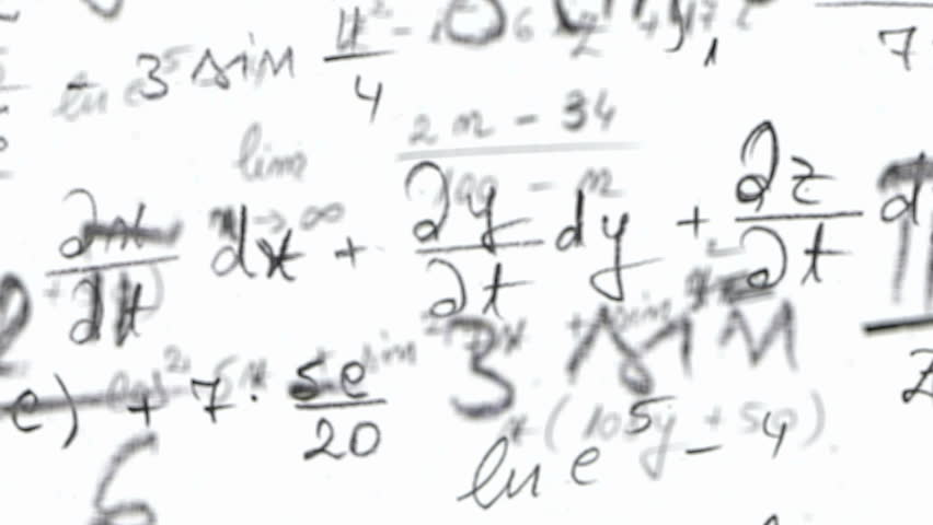 Maths equation loop with alpha channel