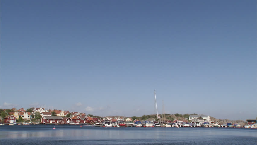 A small town by the ocean, Smogen, Bohuslan, Sweden.