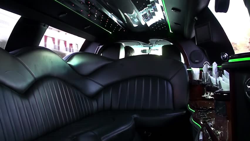 A trip Inside the luxury stretch limousine.