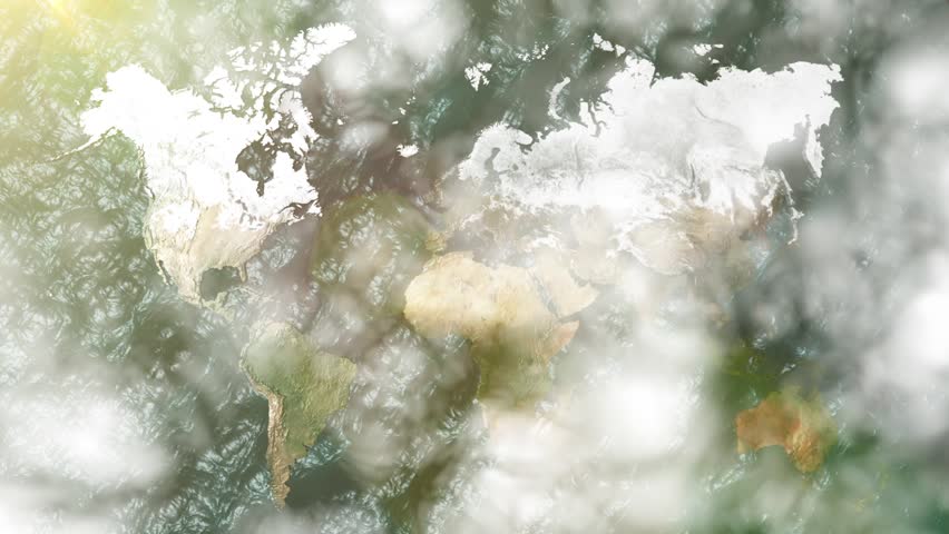 Zoom to the Middle East with Sea, Clouds and Sun