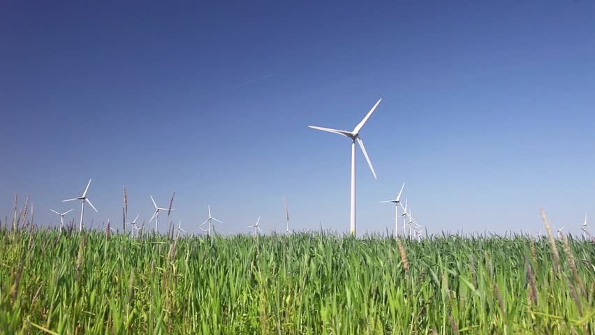 Windturbines producing alternative energy