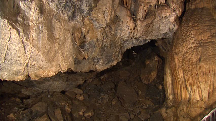 Cave after roof collapse