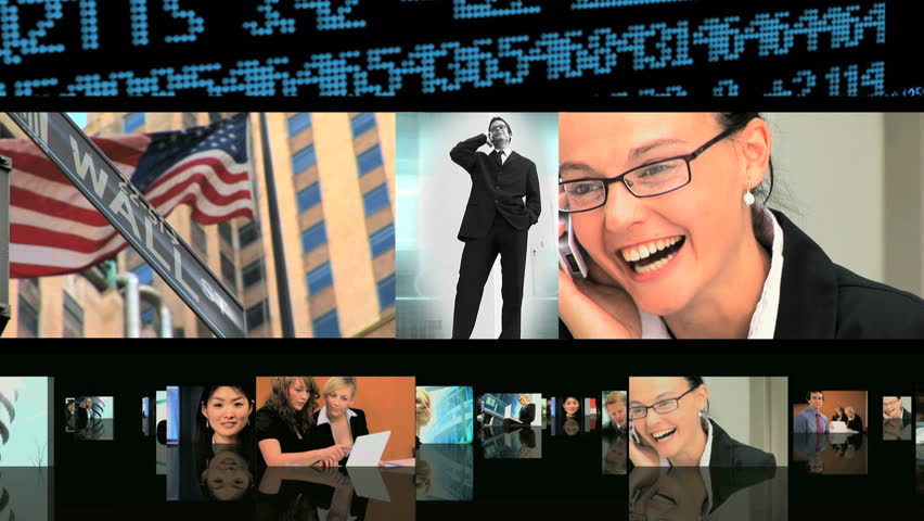 Images of confident young people in business & finance