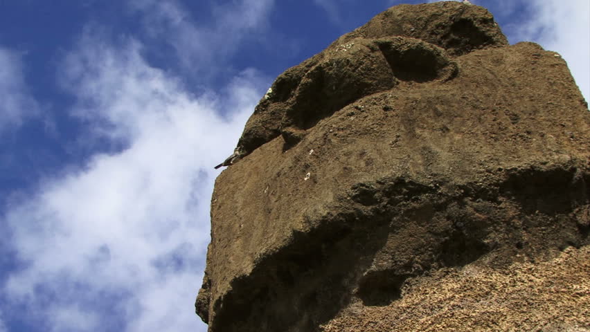 Close up of Moai Statue