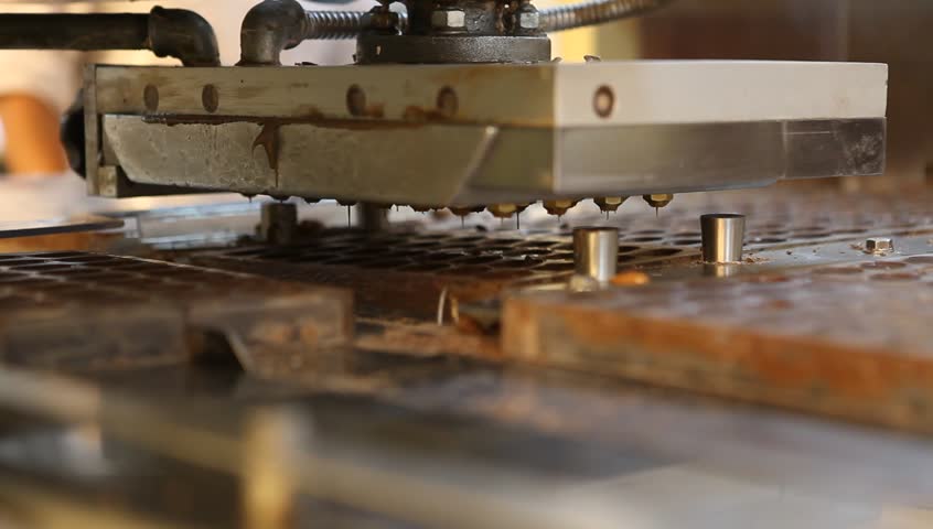 Chocolate-making factory in the "Del Turista" in San Carlos de Bariloche, Argentina