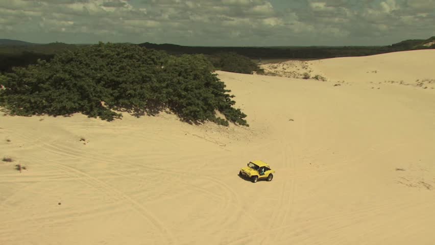 SAND DUNES, BRAZIL - CIRCA 2010: Dune Buggy on the Sand 