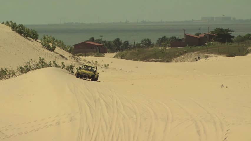 SAND DUNES, BRAZIL- CIRCA 2010: Dune Buggy on the Sand 