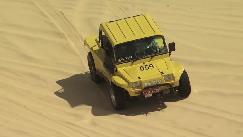 SAND DUNES, BRAZIL- CIRCA 2010: Dune Buggy on the Sand 