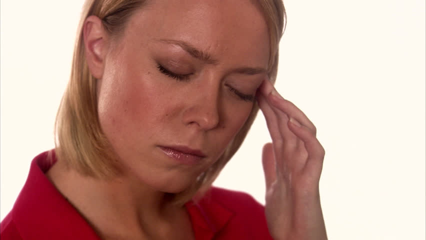 A distressed woman