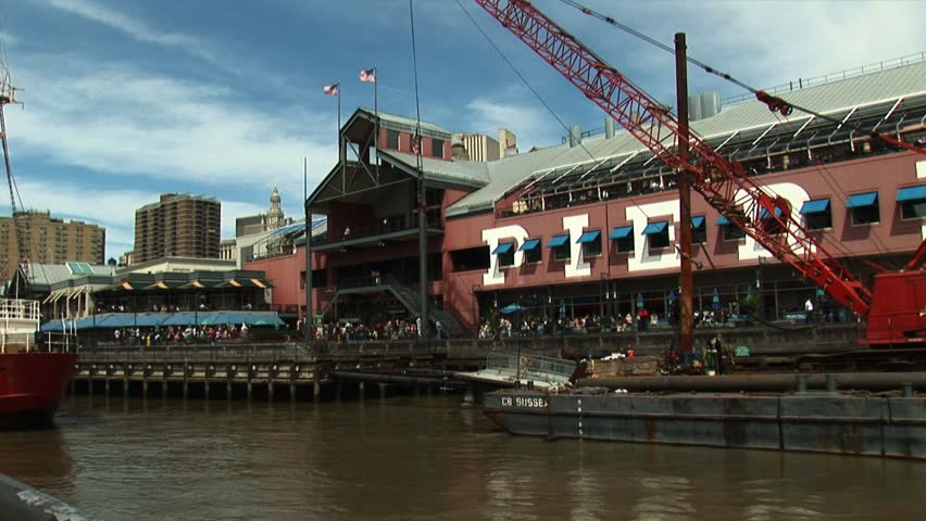NEW YORK, NEW YORK  - CIRCA MAY 2006: Pier at South Street Seaport