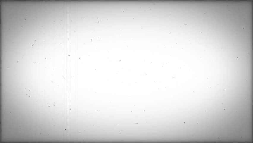 Flickering grainy aged film with scratches, dust and hair similar to a silent movie projection on screen