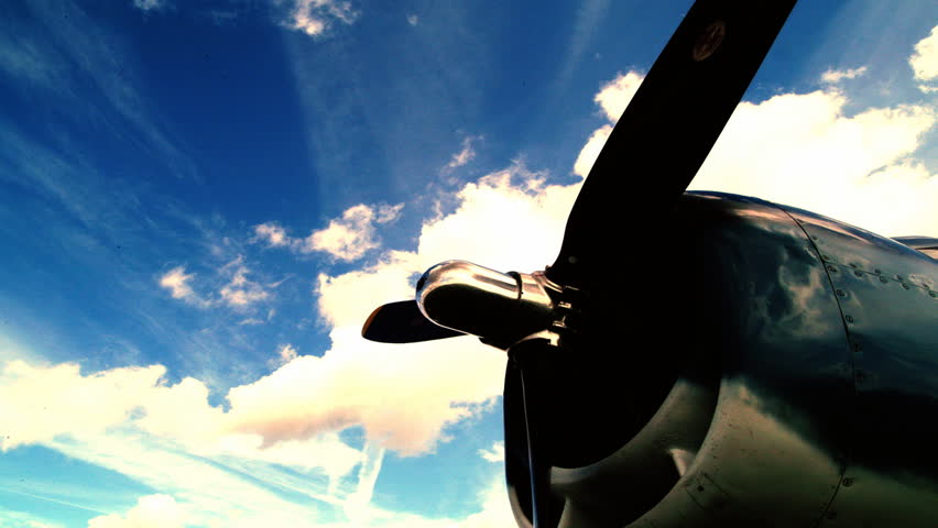 Propellor of old style airplane