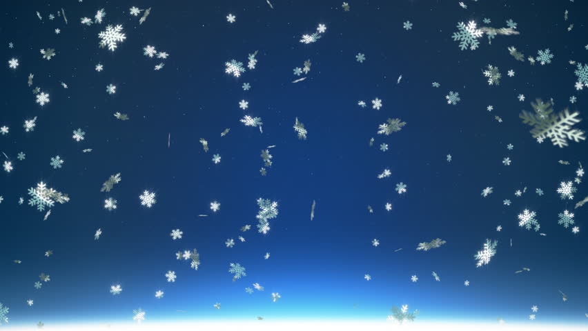 falling snowflakes