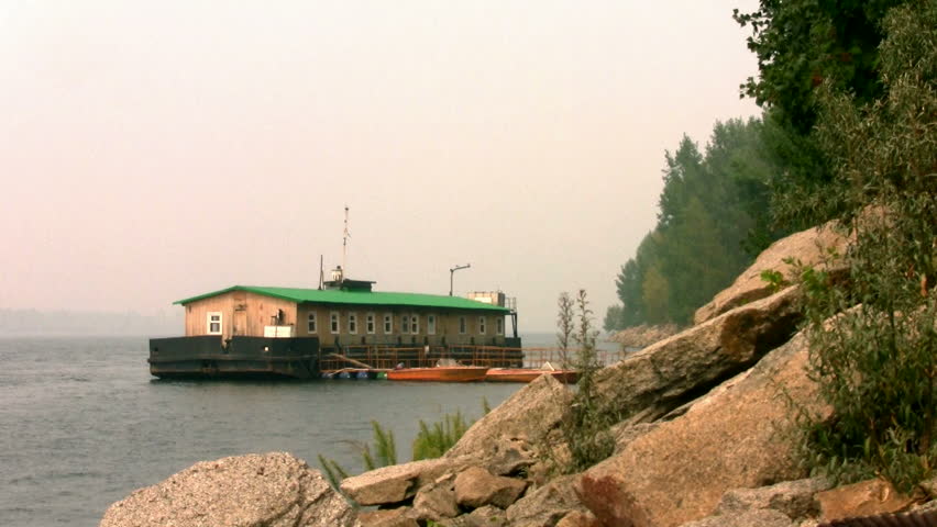 Houseboat on the river