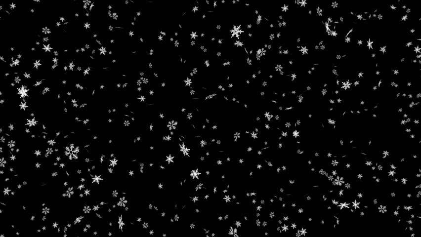 Gentle Christmas Morning Snow - seamless loop, easy keying with track matte

