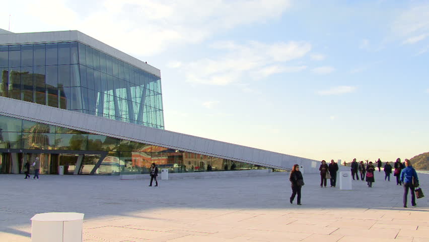 OSLO, NORWAY - Fall 2010: Opera House, September/October, 2010 in Oslo, Norway