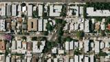 Extreme zoom out of Hollywood, CA to space. 720p 