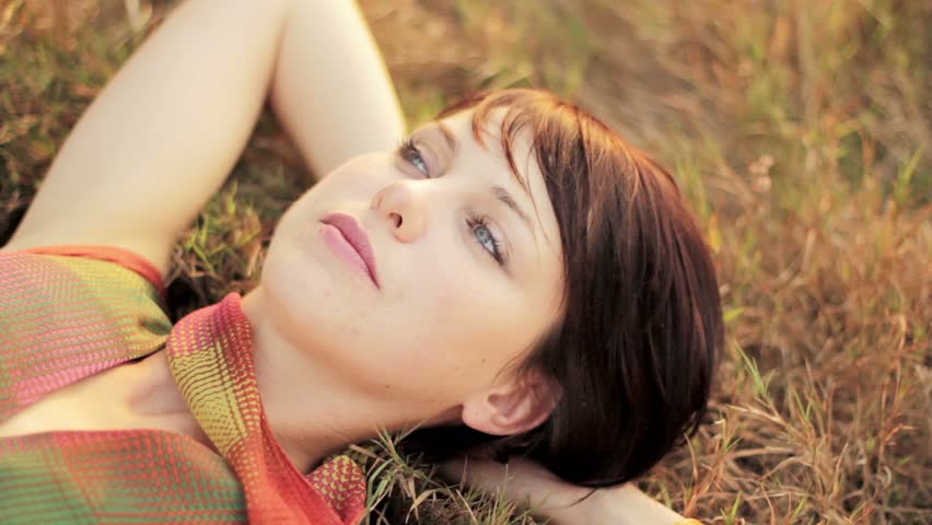 Beautiful woman enjoying her time in the nature