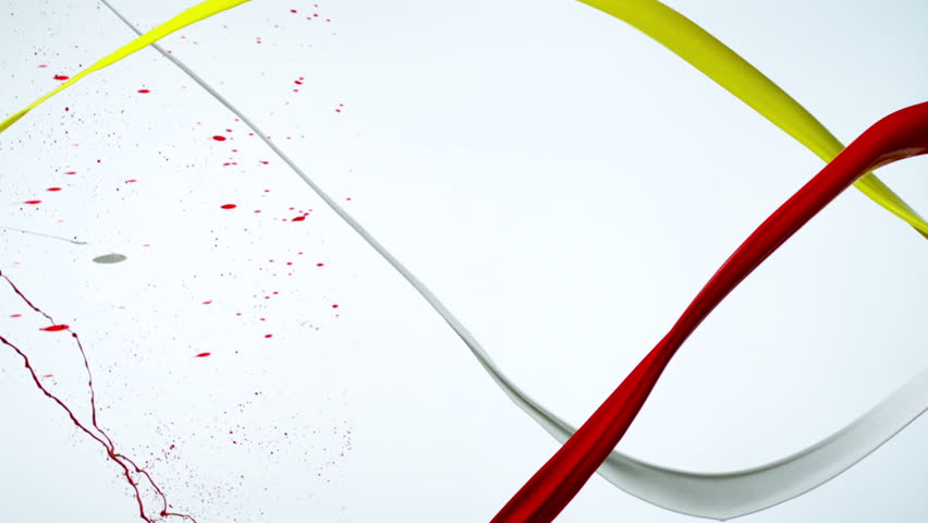 Paint splash shooting with high speed camera.