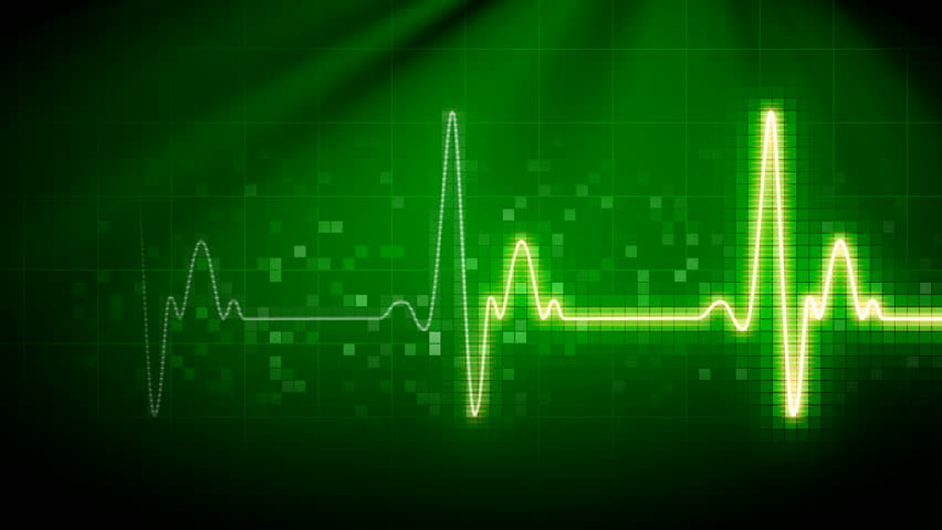 Seamlessly looping heart monitor. 