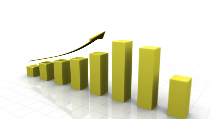 3D Growing Business Chart in Blue with Climbing Arrow.
Different variations of this file as well as many other business related animations available in my Contributor Gallery.