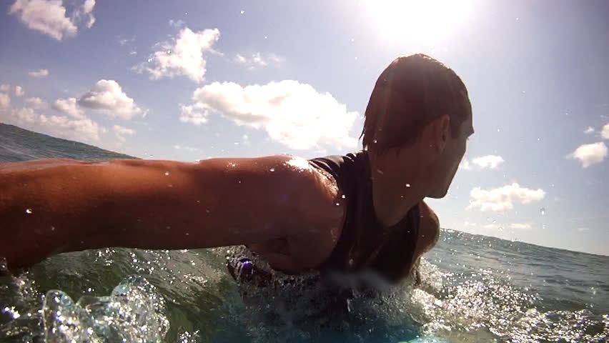 Surfing at El Gigante Beach