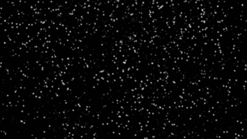 Looping Snowing Animation. Isolated on black. Can be placed easily over footage or pictures