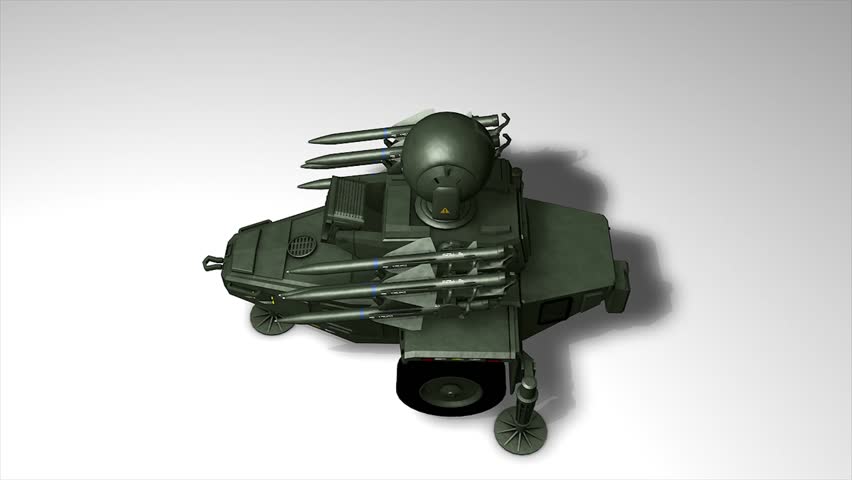 Anti-missile defense system. Matte
