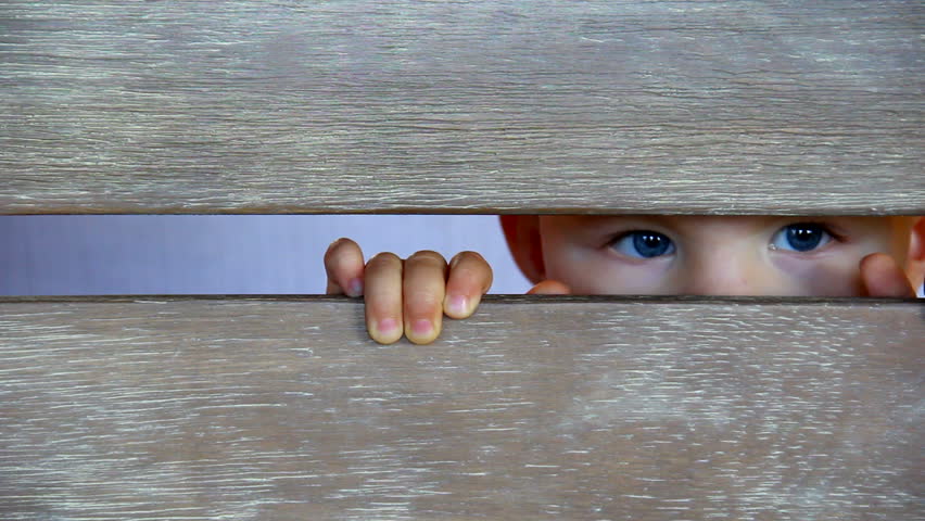 Peeking Toddler Eyes