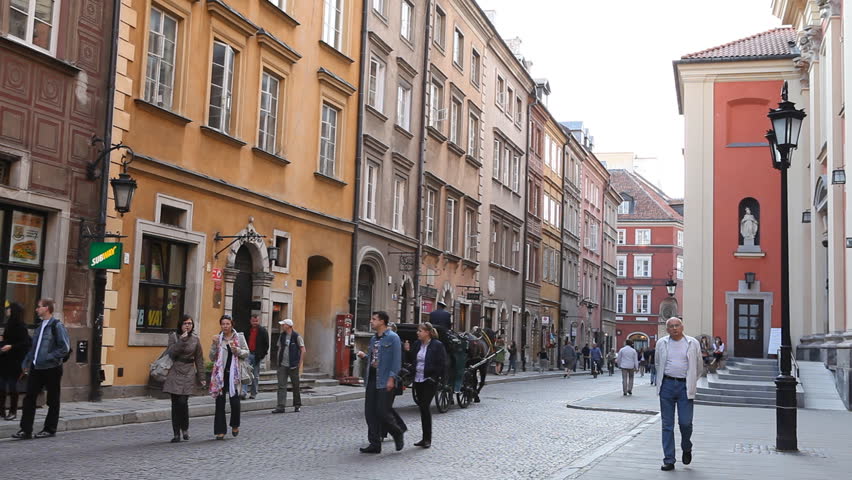 WARSAW, POLAND - MAY 15, 2011 Stare Miasto, Royal Palace, Castle, Warsaw Old Town, Poland