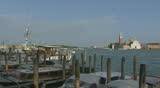VENICE, ITALY - MAY 2009: Venetian lagoon with San Giorgio Maggiore viewed from the main island