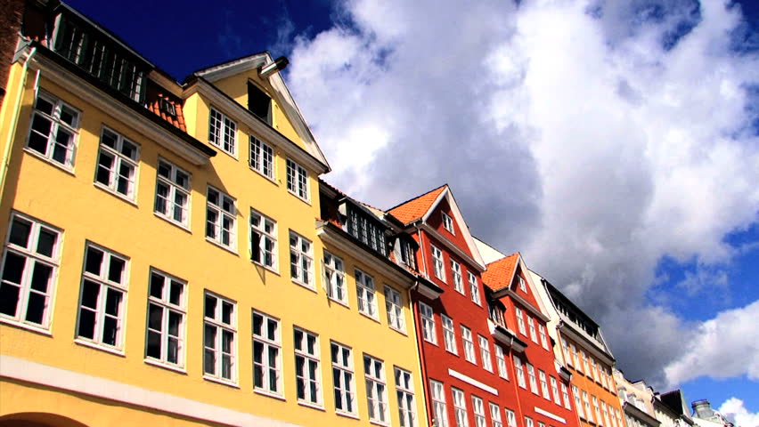 Sailing down the waterway of Nyhavn