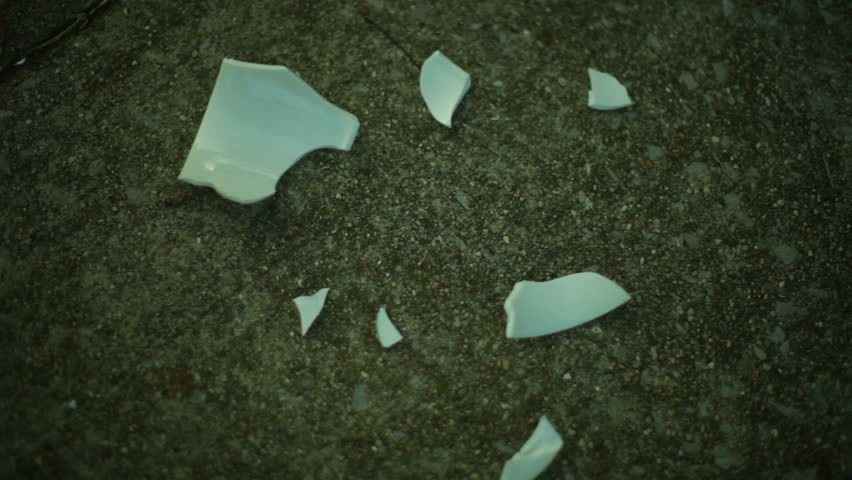 picking up shattered pieces,