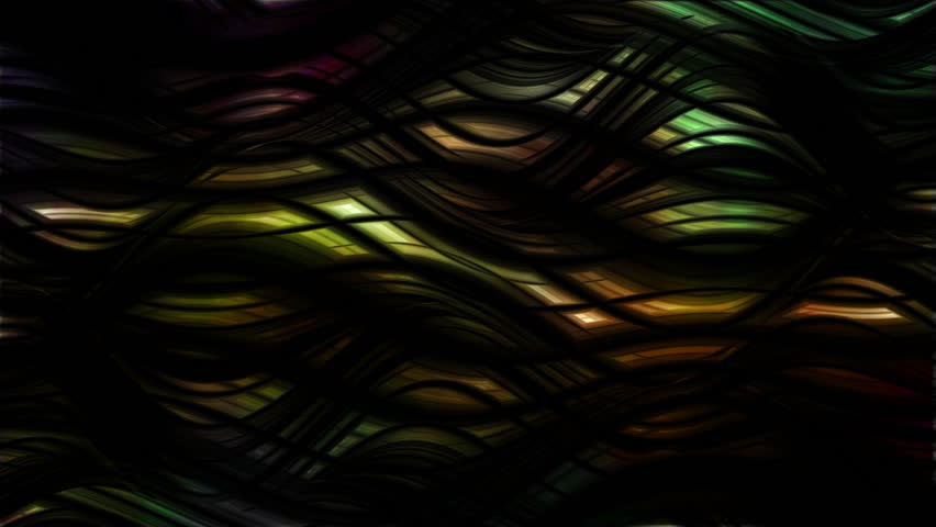 Fancy And Extraordinary Colorful Material Surface Soft Waves And Motions In Dark Environment Within Peaceful Abstract