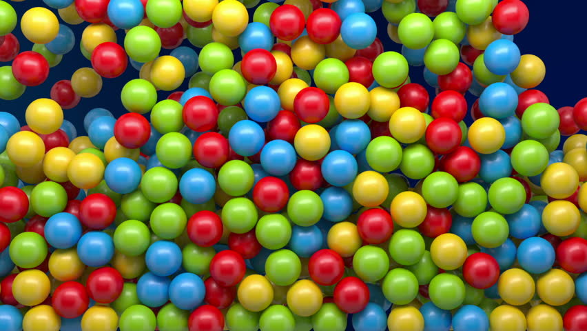 falling colored balls background