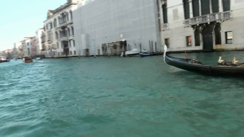 Gondola ride along the Grand Canal in Venice