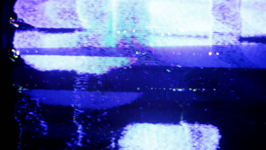 static and electronic noise captured from an old television