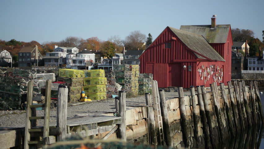 A street view of Rockport, Massachusetts